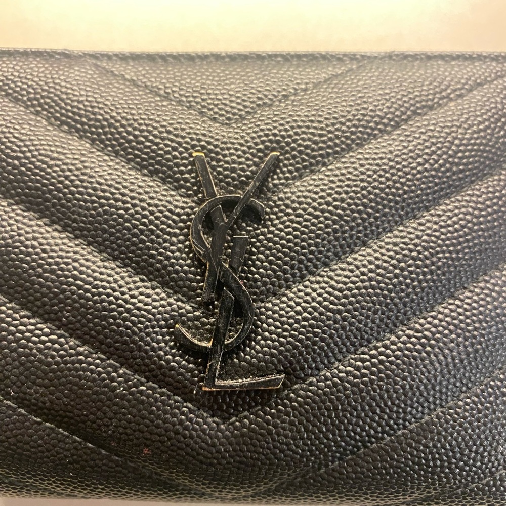 YSL Cassandre Matelasse Small Envelope Wallet - Picture 3 of 4